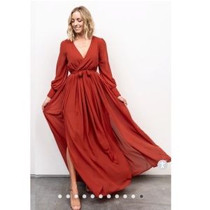 Baltic Born Celine Maxi Dress | Rust